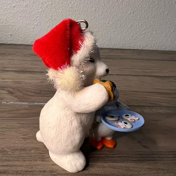 HALLMARK NEW 2017 “COOKIES FOR SANTA”Christmas ORNAMENT  SNOWBALL & TUXEDO #17th - Picture 7 of 10